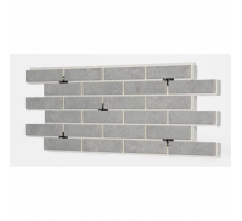 Термопанель фасадная керамическая ППС BestPoint Exclusive 1025 x 455 х 40 мм. Cement Gray 0,47 м2.