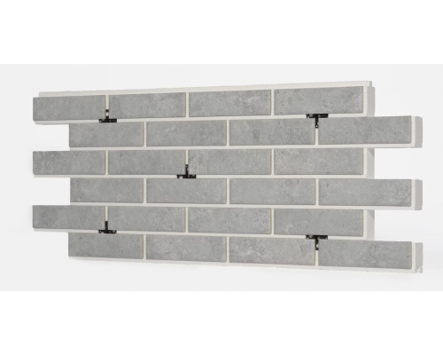 Термопанель фасадная керамическая ППС BestPoint Exclusive 1025 x 455 х 50 мм. Cement Gray 0,47 м2.