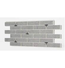 Термопанель фасадная керамическая ППС BestPoint Exclusive 1025 x 455 х 60 мм. Cement Gray 0,47 м2.