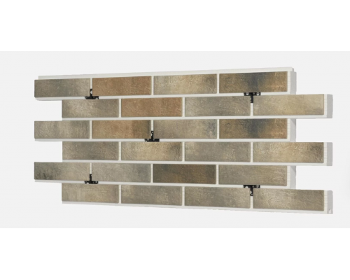 Термопанель фасадная керамическая ППС BestPoint Loft Brick 1025 x 455 х 100 мм. Pepper 0,47 м2.