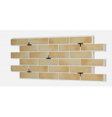 Термопанель фасадная керамическая ППС BestPoint Retro Brick 1025 x 455 х 100 мм. Salt 0,47 м2.