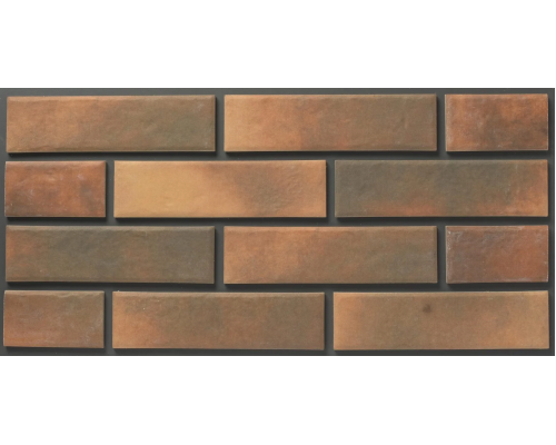 Термопанель фасадная керамическая ППС BestPoint Retro Brick 1025 x 455 х 50 мм. Curry 0,47 м2.
