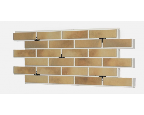 Термопанель фасадная керамическая ППС BestPoint Retro Brick 1025 x 455 х 50 мм. Masala 0,47 м2.