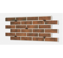Термопанель фасадная керамическая ППС BestPoint Retro Brick 1025 x 455 х 80 мм. Chili 0,47 м2.