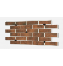 Термопанель фасадная керамическая ППС BestPoint Retro Brick 1025 x 455 х 80 мм. Chili 0,47 м2.