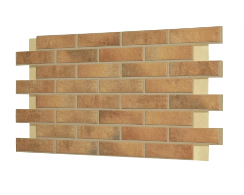 Термопанель фасадная керамическая ППУ BestPoint Loft Brick 1028 x 616 х 65 мм. Curry 0,62 м2.