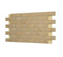 Термопанель фасадная керамическая ППУ BestPoint Loft Brick 1028 x 616 х 65 мм. Salt 0,62 м2.