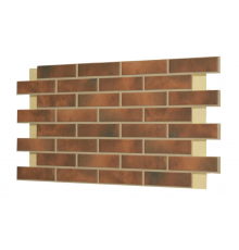 Термопанель фасадная керамическая ППУ BestPoint Retro Brick 1028 x 616 х 65 мм. Chili 0,62 м2.