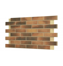 Термопанель фасадная керамическая ППУ BestPoint Retro Brick 1028 x 616 х 65 мм. Curry 0,62 м2.