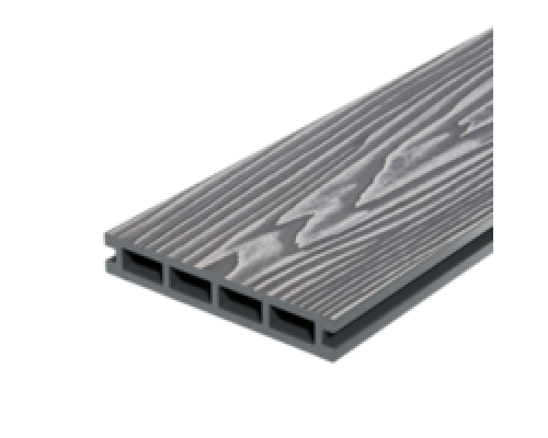 Террасная доска Decking Country Серый (Дымчатый Дуб) 150 х 24 х 3000 мм. 0,45 м2
