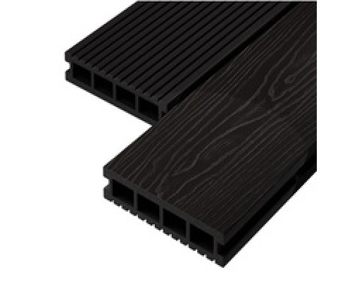 Террасная доска Decking Urban Графит (Жженый Кедр) 150 х 24 х 4000 мм. 0,6 м2