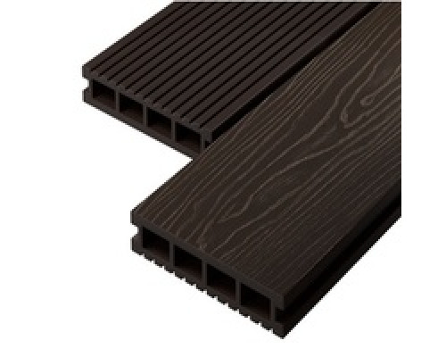 Террасная доска Decking Urban Венге (Темный Орех) 150 х 24 х 4000 мм. 0,6 м2