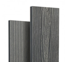 Террасная доска EasyDecking Вуд-Икс 146 х 23 х 4010 мм. Серый Микс