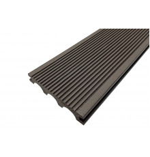 Террасная доска из ДПК Darvolex полнотелая шовная 150 x 23,5 x 6000 мм. Венге