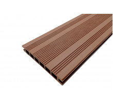Террасная доска из ДПК Ecodeck шовная 165 x 23,5 x 6000 мм. Коричневый