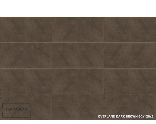 Террасные пластины Terraslab Overland Dark Brown 600 х 1200 х 20 мм. 0,72 м2
