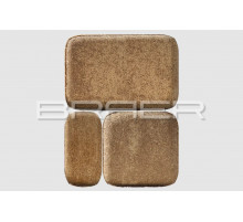 Тротуарная плитка BRAER Классико Color Mix Миндаль 60 мм.