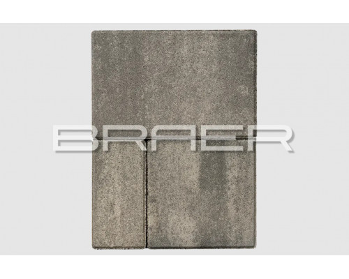 Тротуарная плитка BRAER Мозаика Color Mix Туман 60 мм.