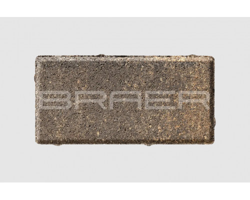 Тротуарная плитка BRAER Прямоугольник Color Mix Каштан 40 мм.