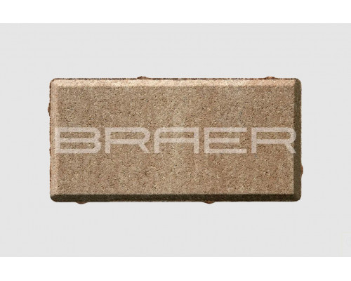 Тротуарная плитка BRAER Прямоугольник Color Mix Миндаль 40 мм.