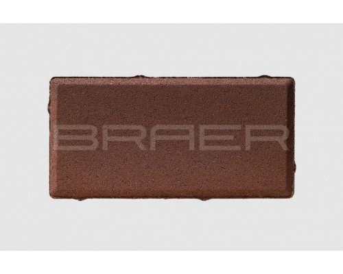 Тротуарная плитка BRAER Прямоугольник Красный 60 мм.