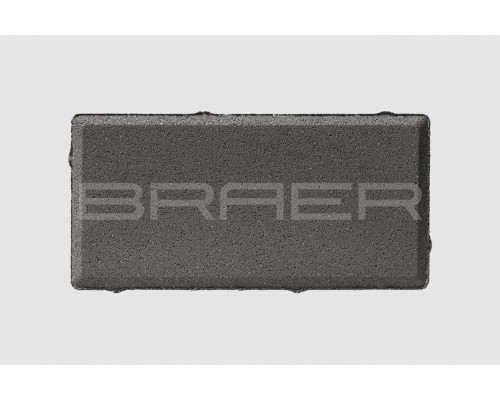Тротуарная плитка BRAER Прямоугольник Серый 60 мм.