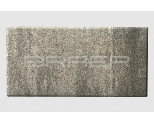 Тротуарная плитка BRAER Сити 300 x 150 мм. Color Mix Туман 80 мм.