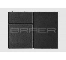 Тротуарная плитка BRAER Старый город Ландхаус Черный 80 мм.