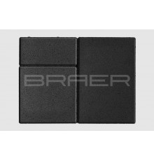 Тротуарная плитка BRAER Старый город Ландхаус Черный 80 мм.