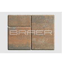 Тротуарная плитка BRAER Старый город Ландхаус Color Mix Койот 60 мм.