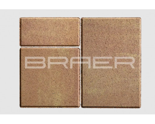 Тротуарная плитка BRAER Старый город Ландхаус Color Mix Рассвет 80 мм.