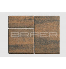 Тротуарная плитка BRAER Старый город Ландхаус Color Mix Техас 60 мм.