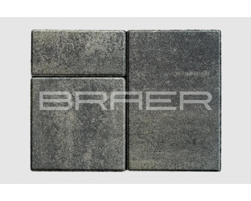 Тротуарная плитка BRAER Старый город Ландхаус Color Mix Вечер 80 мм.