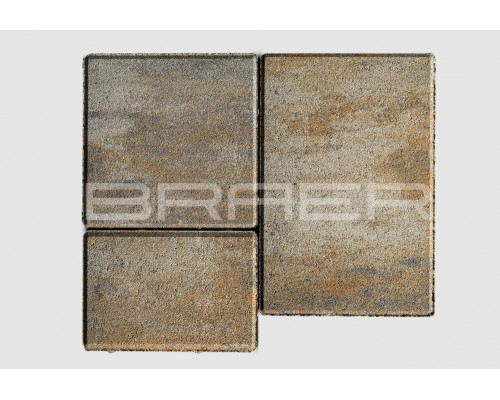 Тротуарная плитка BRAER Старый город Венусбергер Color Mix Песчаник 40 мм.