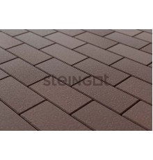 Тротуарная плитка Steingot Прямоугольник 200 x 100 x 60 мм. Темно-коричневый