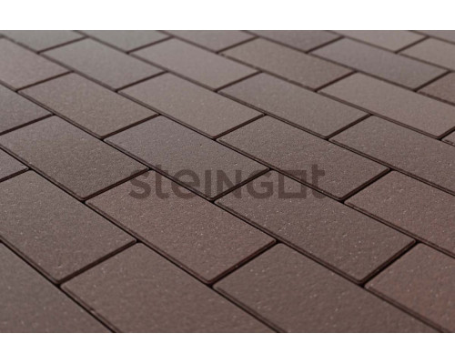 Тротуарная плитка Steingot Прямоугольник 200 x 100 x 60 мм. Темно-коричневый