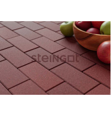 Тротуарная плитка Steingot Прямоугольник 200 x 100 x 60 мм. Темно-красный