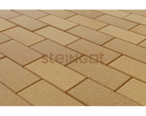 Тротуарная плитка Steingot Прямоугольник 200 x 100 x 60 мм. Желтый