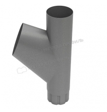 Тройник трубы Металл Профиль Foramina Freeze D100 Grey Серый