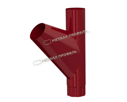 Тройник трубы Металл Профиль Foramina PUR D100 RAL 3005 Красное вино