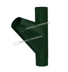 Тройник трубы Металл Профиль Foramina PUR D100 RAL 6005 Зеленый мох