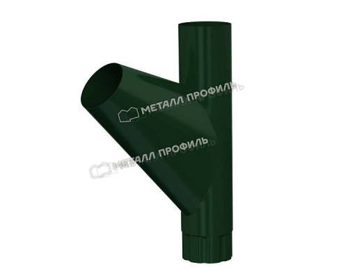 Тройник трубы Металл Профиль Foramina PUR D100 RAL 6005 Зеленый мох