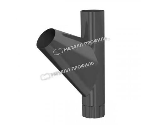 Тройник трубы Металл Профиль Foramina PUR D100 RAL 7024 Серый графит