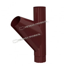 Тройник трубы Металл Профиль Foramina PUR D100 RAL 8017 Коричневый шоколад