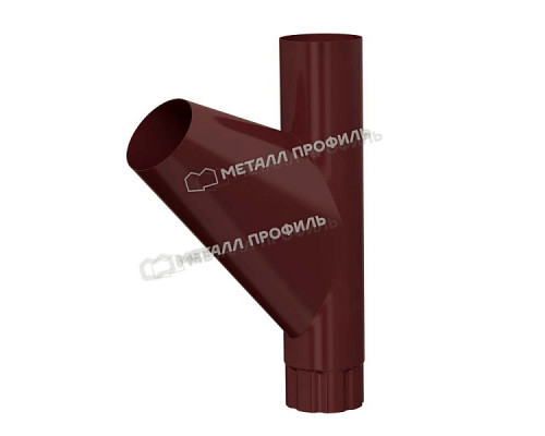 Тройник трубы Металл Профиль Foramina PUR D100 RAL 8017 Коричневый шоколад
