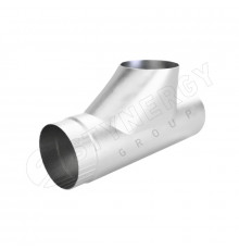 Тройник трубы Stynergy D125/100 мм. RAL 9003 Сигнальный белый