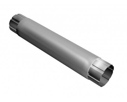Труба круглая соединительная Grand Line 125/90 мм. 1000 мм. RAL 9003 Сигнальный белый