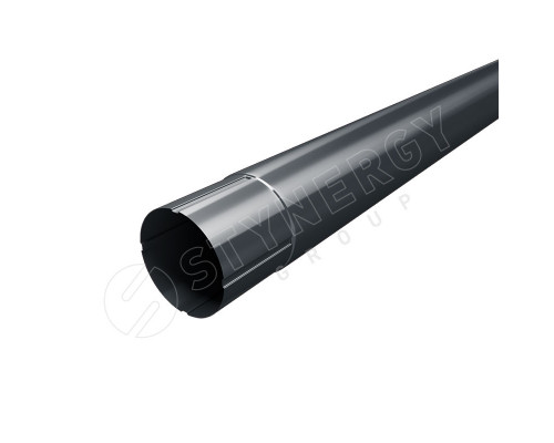 Труба круглая соединительная Stynergy 125/90 мм. 1000 мм. RAL 7024 Серый графит