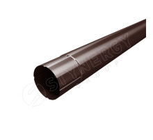 Труба круглая соединительная Stynergy 125/90 мм. 1000 мм. RAL 8017 Шоколадно-коричневый