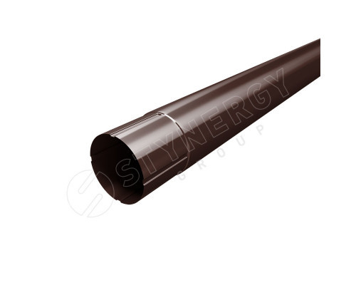 Труба круглая Stynergy 125/90 мм. 3000 мм. RAL 8017 Шоколадно-коричневый